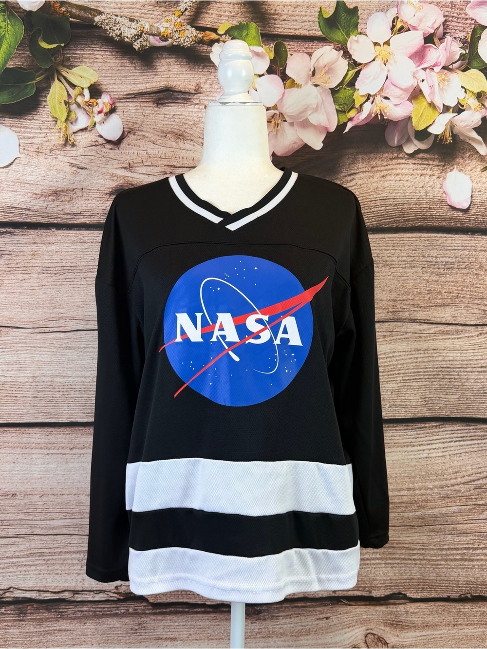Chemistry Women’s NASA Galaxy Oversized Comfy V-Neck Sweatshirt
